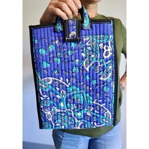 Quilted Laptop & iPad‎ Sleeve– Handmade Floral Design | Fits 14" MacBook Pro